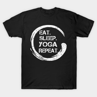 Eat Sleep Yoga Repeat Zen T-Shirt